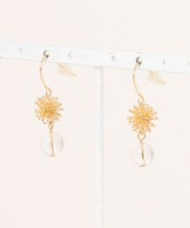 【岩座】菊花珠ピアス