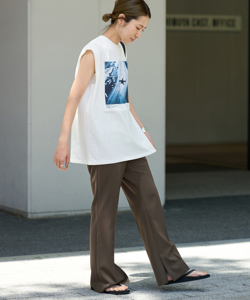 FRAMeWORK(フレームワーク)の「JANE SMITH/ジェーンスミス TIM BARBER UNITED PLANE SHADO(Tシャツ/カットソー・レディース・ホワイト・FREE)」の4枚目の写真