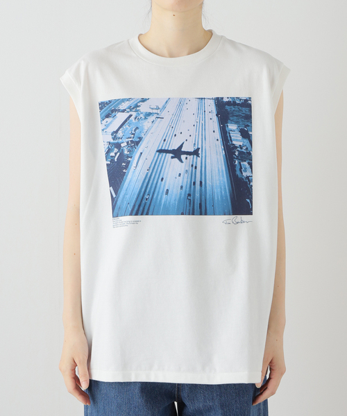 FRAMeWORK(フレームワーク)の「JANE SMITH/ジェーンスミス TIM BARBER UNITED PLANE SHADO(Tシャツ/カットソー・レディース・ホワイト・FREE)」の13枚目の写真