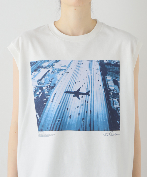 FRAMeWORK(フレームワーク)の「JANE SMITH/ジェーンスミス TIM BARBER UNITED PLANE SHADO(Tシャツ/カットソー・レディース・ホワイト・FREE)」の16枚目の写真