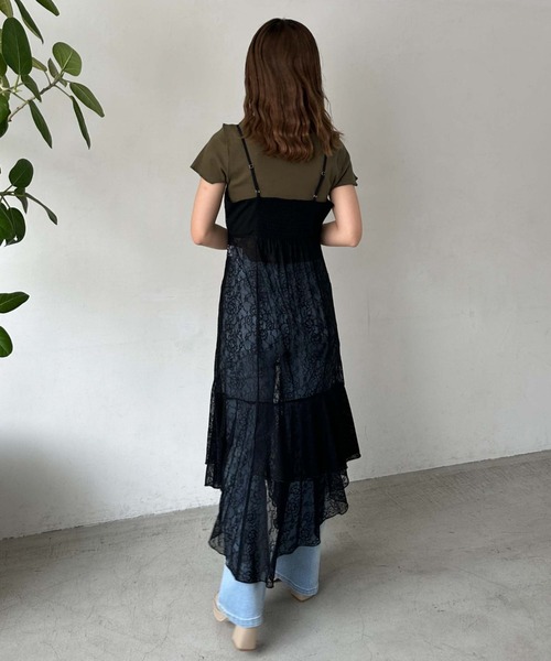 archives（アルシーヴ）の「イレヘムレースキャミワンピース（ワンピース・レディース・オフホワイト/ブラック・MEDIUM）」の15枚目の写真