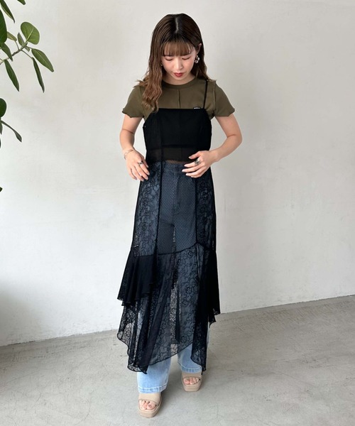 archives（アルシーヴ）の「イレヘムレースキャミワンピース（ワンピース・レディース・オフホワイト/ブラック・MEDIUM）」の16枚目の写真