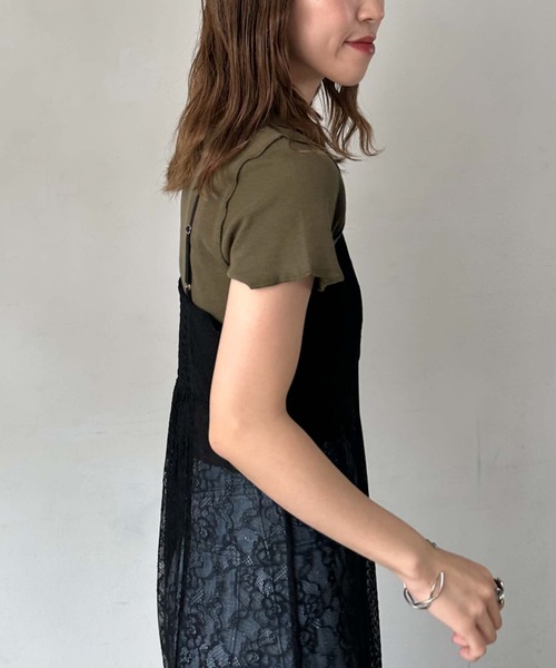 archives（アルシーヴ）の「イレヘムレースキャミワンピース（ワンピース・レディース・オフホワイト/ブラック・MEDIUM）」の18枚目の写真