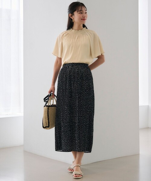 ANY SIS(エニィスィス)の「【洗える】カッセンシャーリング ブラウス(シャツ/ブラウス・レディース・アイボリー系/ネイビー系/ライトイエロー系・0)」の6枚目の写真