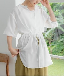 LEPSIM | 2P2WAYデザイン5分袖ブラウス【2点セット】　116422(シャツ/ブラウス)