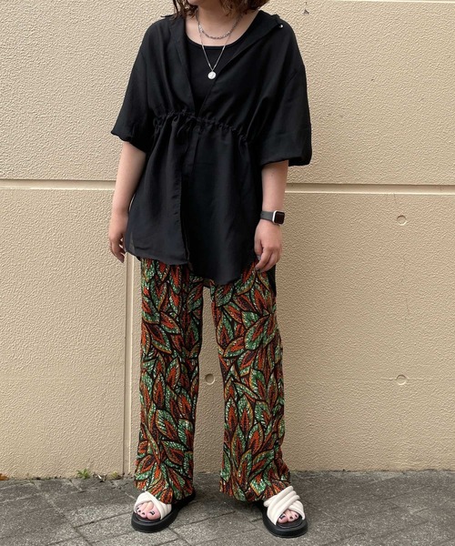 LEPSIM（レプシィム）の「2P2WAYデザイン5分袖ブラウス【2点セット】　116422（シャツ/ブラウス・レディース・オレンジ/ブラック/ベージュ/オフホワイト・FREE）」の18枚目の写真