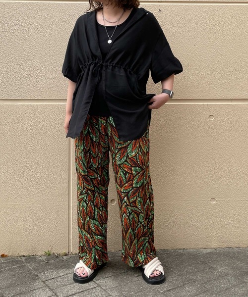 LEPSIM（レプシィム）の「2P2WAYデザイン5分袖ブラウス【2点セット】　116422（シャツ/ブラウス・レディース・オレンジ/ブラック/ベージュ/オフホワイト・FREE）」の17枚目の写真