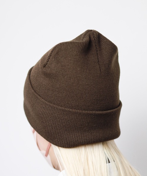 FRUIT OF THE LOOM(フルーツオブザルーム)の「/FRUIT OF THE LOOM/KNIT CAP(ニットキャップ/ビーニー・レディース・グレー/ブラウン/ブラック・FREE)」の7枚目の写真