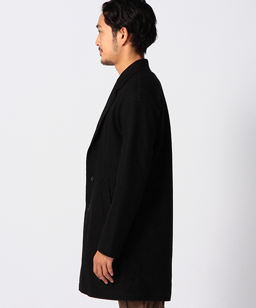 BEAMS（ビームス）の「BEAMS / 縮絨 チェスターコート（チェスターコート・メンズ・ブラック/ブラック系その他・LARGE/SMALL/MEDIUM）」の7枚目の写真