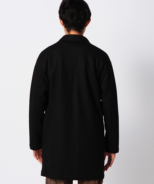 BEAMS（ビームス）の「BEAMS / 縮絨 チェスターコート（チェスターコート・メンズ・ブラック/ブラック系その他・LARGE/SMALL/MEDIUM）」の8枚目の写真