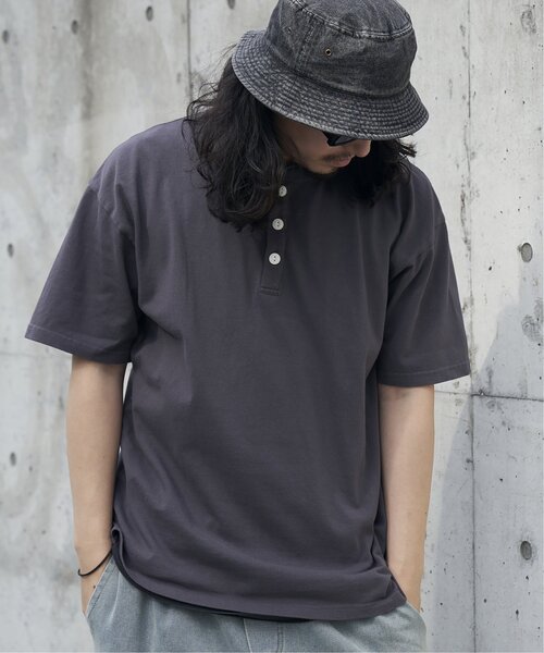 Goodwear(グッドウェア)の「Goodwear グッドウェア ヘンリーネックTシャツ(Tシャツ/カットソー・メンズ・グレー/ブラック/ホワイト/チャコール/ネイビー・LL/L/M/S)」の5枚目の写真