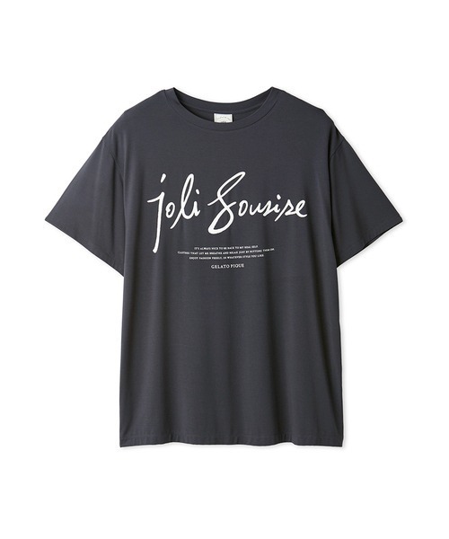 gelato pique（ジェラートピケ）の「COOLレーヨンロゴBIGTシャツ