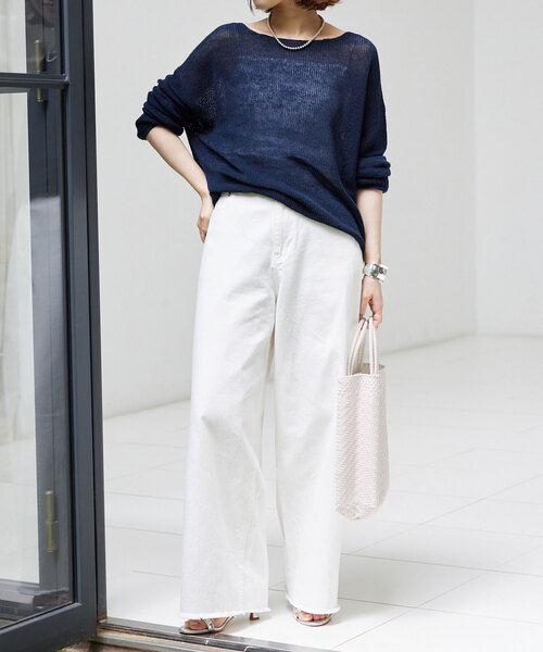 SLOBE IENA(スローブイエナ)の「LETRA/レトラ メルカドバッグS 6107720505/61724614(ショルダーバッグ・レディース・ホワイト/オレンジ・FREE)」の7枚目の写真