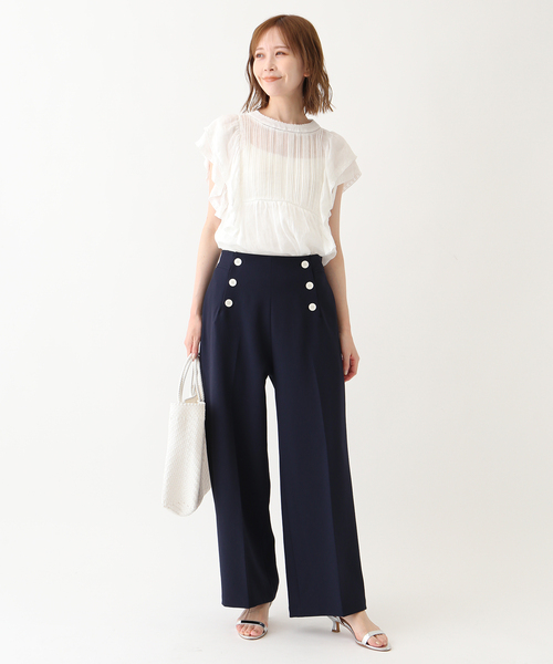 SLOBE IENA(スローブイエナ)の「LETRA/レトラ メルカドバッグS 6107720505/61724614(ショルダーバッグ・レディース・ホワイト/オレンジ・FREE)」の10枚目の写真