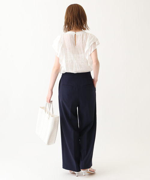 SLOBE IENA(スローブイエナ)の「LETRA/レトラ メルカドバッグS 6107720505/61724614(ショルダーバッグ・レディース・ホワイト/オレンジ・FREE)」の4枚目の写真