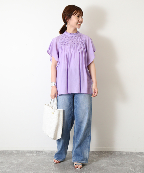 SLOBE IENA(スローブイエナ)の「LETRA/レトラ メルカドバッグS 6107720505/61724614(ショルダーバッグ・レディース・ホワイト/オレンジ・FREE)」の12枚目の写真