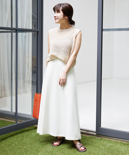 SLOBE IENA(スローブイエナ)の「LETRA/レトラ メルカドバッグS 6107720505/61724614(ショルダーバッグ・レディース・ホワイト/オレンジ・FREE)」の14枚目の写真