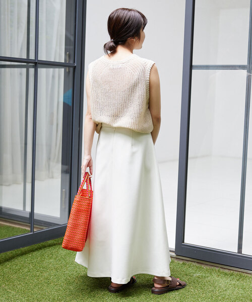 SLOBE IENA(スローブイエナ)の「LETRA/レトラ メルカドバッグS 6107720505/61724614(ショルダーバッグ・レディース・ホワイト/オレンジ・FREE)」の15枚目の写真