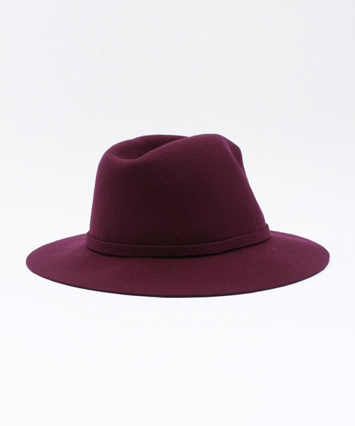 one after another NICE CLAUP（ワンアフターアナザーナイスクラップ）の「★【ナイスクラップ】ウール中折れハット（ハット・レディース・ベージュ/ボルドー/ブラック・FREE）」の5枚目の写真