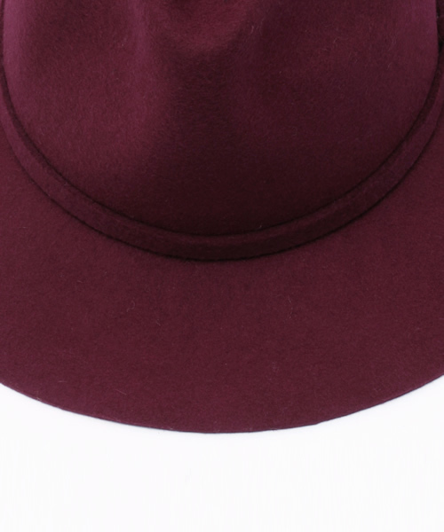 one after another NICE CLAUP（ワンアフターアナザーナイスクラップ）の「★【ナイスクラップ】ウール中折れハット（ハット・レディース・ベージュ/ボルドー/ブラック・FREE）」の6枚目の写真