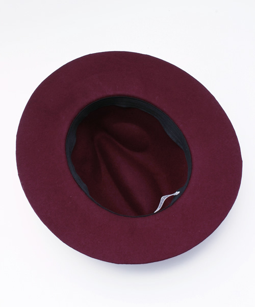 one after another NICE CLAUP（ワンアフターアナザーナイスクラップ）の「★【ナイスクラップ】ウール中折れハット（ハット・レディース・ベージュ/ボルドー/ブラック・FREE）」の8枚目の写真