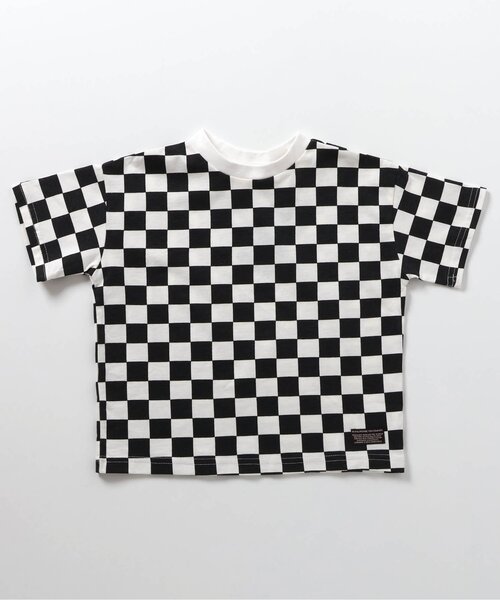 BREEZE(ブリーズ)の「【セットアップ可】総柄Tシャツ(Tシャツ/カットソー・キッズ・ブラック/ベージュ・100/110/90/80/130/120/140)」の1枚目の写真