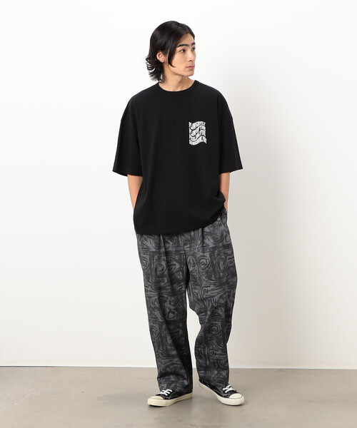 Purple&Yellow(パープルアンドイエロー)の「ドローイングプリントパンツ(その他パンツ・メンズ・ブラック・X-SMALL/SMALL/MEDIUM/LARGE)」の2枚目の写真