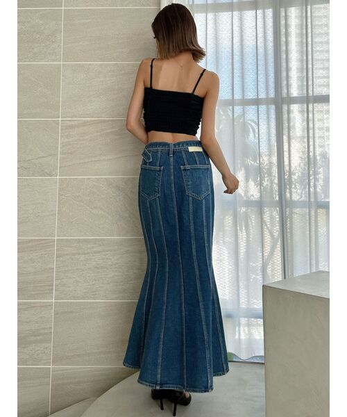 GYDA（ジェイダ）の「ギャザーショートブラウス（キャミソール・レディース・ブラック/オフホワイト・FREE）」の20枚目の写真