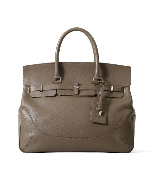 PELLE MORBIDA（ペッレモルビダ）の「Maiden Voyage（メイデンヴォヤージュ） MB025A-被せ付ボストンバッグ(Lサイズ)（ボストンバッグ・メンズ・チャコールグレー/ブラック/ベージュ/ネイビー/グレイッシュベージュ・FREE）」の4枚目の写真