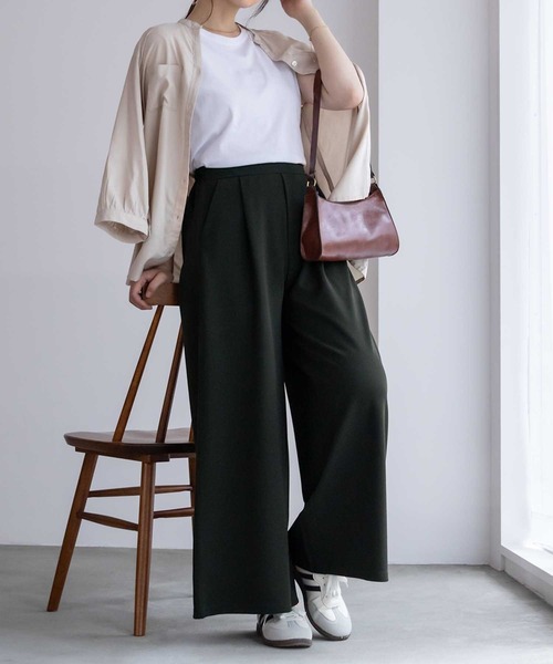 NAVY(ネイビー)の「NAVY ジョーゼットワイドパンツ(その他パンツ・レディース・グリーン/ネイビー/ブラック・M/L)」の11枚目の写真
