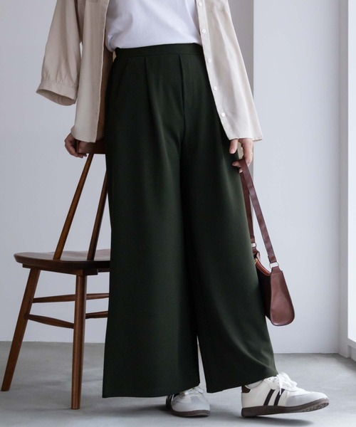 NAVY(ネイビー)の「NAVY ジョーゼットワイドパンツ(その他パンツ・レディース・グリーン/ネイビー/ブラック・M/L)」の12枚目の写真