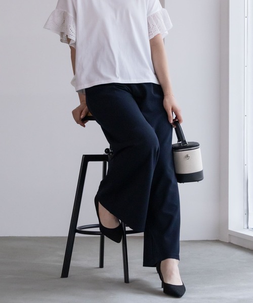 NAVY(ネイビー)の「NAVY ジョーゼットワイドパンツ(その他パンツ・レディース・グリーン/ネイビー/ブラック・M/L)」の15枚目の写真