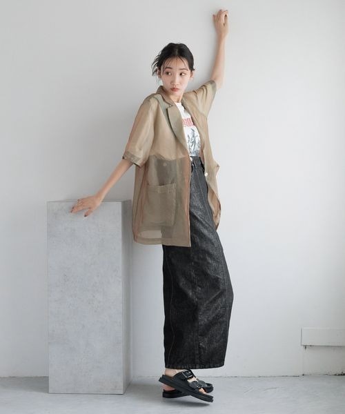 sky high farm シアーシャツ　半袖シャツ sky high farm シアーシャツ 半袖シャツ - メルカリ