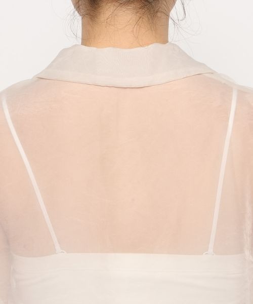 LOWRYS FARM（ローリーズファーム）の「シアーシャツジャケットＳＳ　 133172（シャツ/ブラウス・レディース・アイボリー/ブラウン/ブルー・FREE）」の19枚目の写真