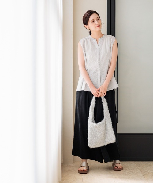 studio CLIP(スタディオクリップ)の「キラキラニットトートバッグ(トートバッグ・レディース・ブラック/その他2・FREE)」の6枚目の写真