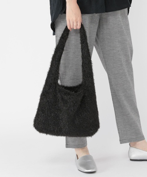 studio CLIP(スタディオクリップ)の「キラキラニットトートバッグ(トートバッグ・レディース・ブラック/その他2・FREE)」の8枚目の写真