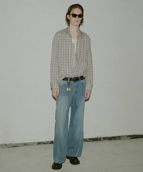 Jieda（ジエダ）の「USED 3D WORK DENIM (NEW WASH)（デニムパンツ・メンズ・ブラック/インディゴブルー・1/2）」の3枚目の写真