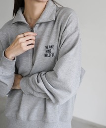 select MOCA（セレクトモカ）の「スウェットハーフジップトップス（スウェット）」