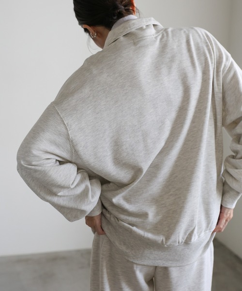 moka　服セット　　209 セール】スウェットハーフジップトップス（スウェット）｜select