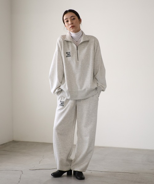 select MOCA（セレクトモカ）の「スウェットハーフジップトップス（スウェット・レディース・グレー系その他/ブラック/グレー・FREE）」の16枚目の写真