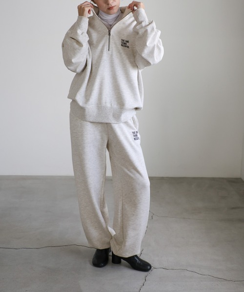 select MOCA（セレクトモカ）の「スウェットハーフジップトップス（スウェット・レディース・グレー系その他/ブラック/グレー・FREE）」の18枚目の写真