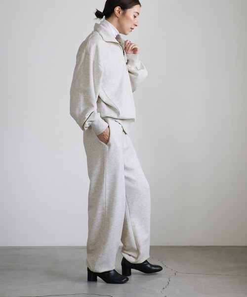 select MOCA（セレクトモカ）の「スウェットハーフジップトップス（スウェット・レディース・グレー系その他/ブラック/グレー・FREE）」の22枚目の写真