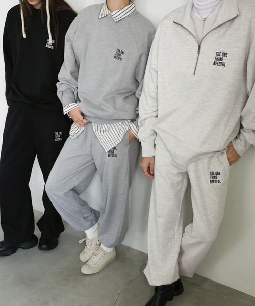 select MOCA（セレクトモカ）の「スウェットハーフジップトップス（スウェット・レディース・グレー系その他/ブラック/グレー・FREE）」の12枚目の写真