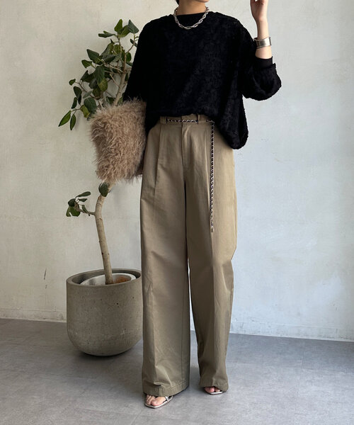 【セール】ジャガードバルーンブラウス（シャツ/ブラウス）｜DouDou（ドゥドゥ）