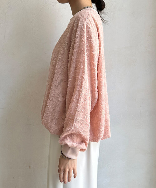 【セール】ジャガードバルーンブラウス（シャツ/ブラウス）｜DouDou（ドゥドゥ）