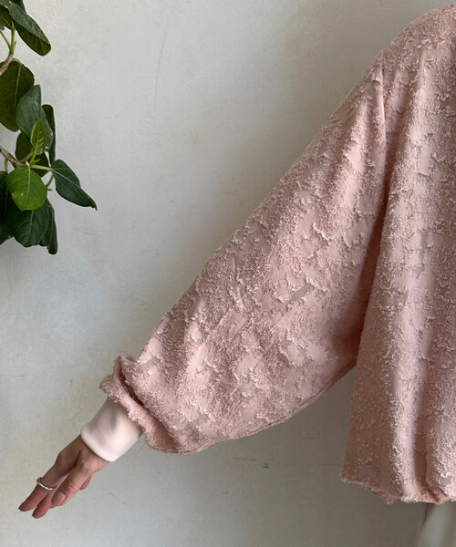 【セール】ジャガードバルーンブラウス（シャツ/ブラウス）｜DouDou（ドゥドゥ）