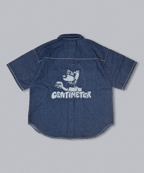centimeter(センチメーター)の「Rigid CMT ruler denim shirt(シャツ/ブラウス・メンズ・ブラック/インディゴブルー・MEDIUM/LARGE/X-LARGE)」の2枚目の写真