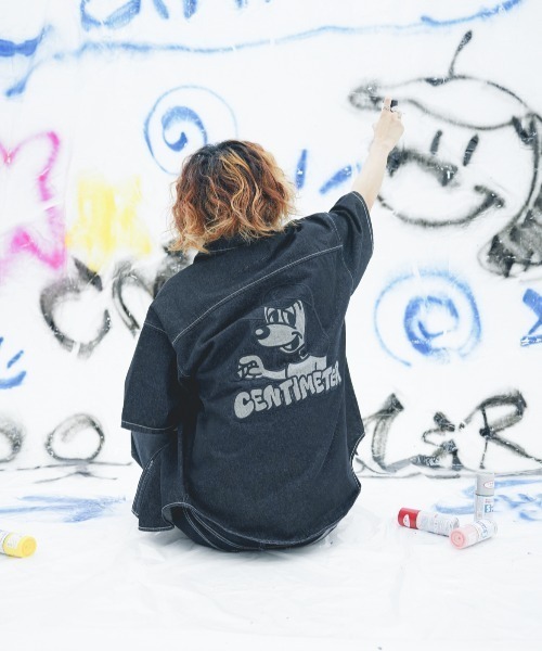 centimeter(センチメーター)の「Rigid CMT ruler denim shirt(シャツ/ブラウス・メンズ・ブラック/インディゴブルー・MEDIUM/LARGE/X-LARGE)」の3枚目の写真