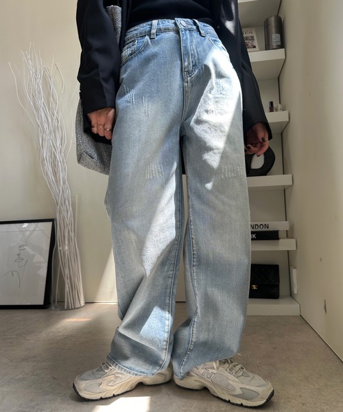 ULEULA（ウルア）の「デニムルーズパンツ（デニムパンツ・レディース・ブルー・MEDIUM/LARGE）」の3枚目の写真