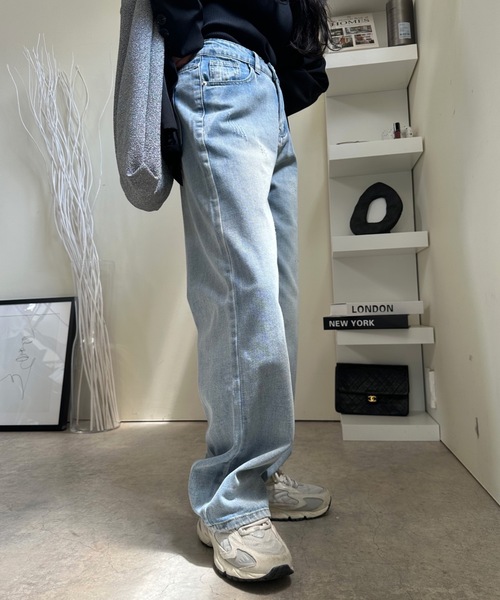 ULEULA（ウルア）の「デニムルーズパンツ（デニムパンツ・レディース・ブルー・MEDIUM/LARGE）」の5枚目の写真